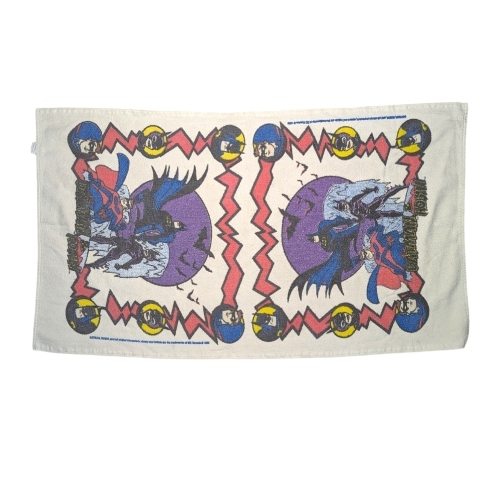 21.5 x 31.5 vintage Batman and Robin Jay franco bath/beach towel DC comics